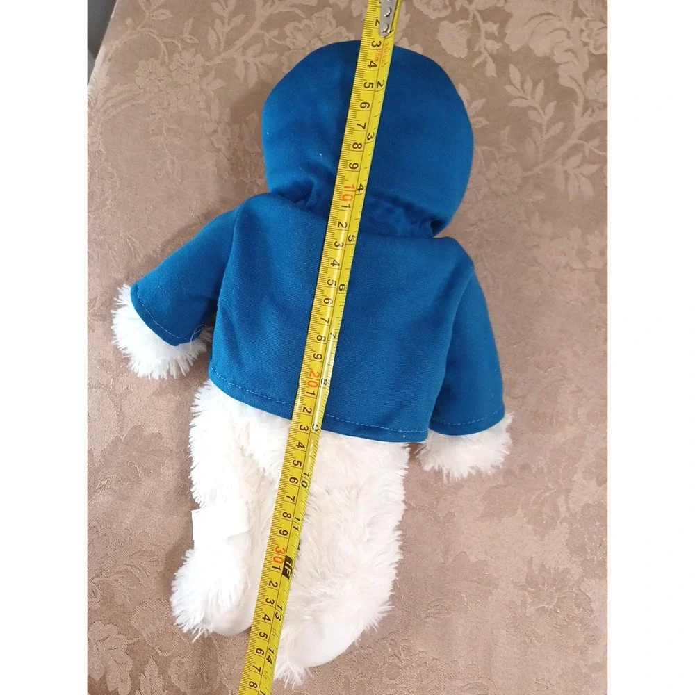 Seattle White Teddy Bear Plush Stuffed Blue Hoody 15